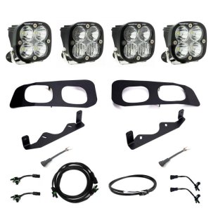 Ford F-350 Super Duty Fog Light Pocket Kit - Baja Designs - Squadron Pro Dual - `23-`27